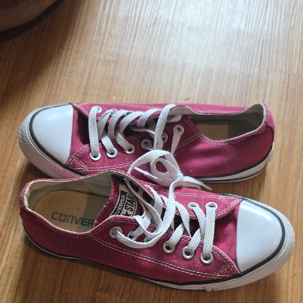 Converse Red and White Classic Sneakers